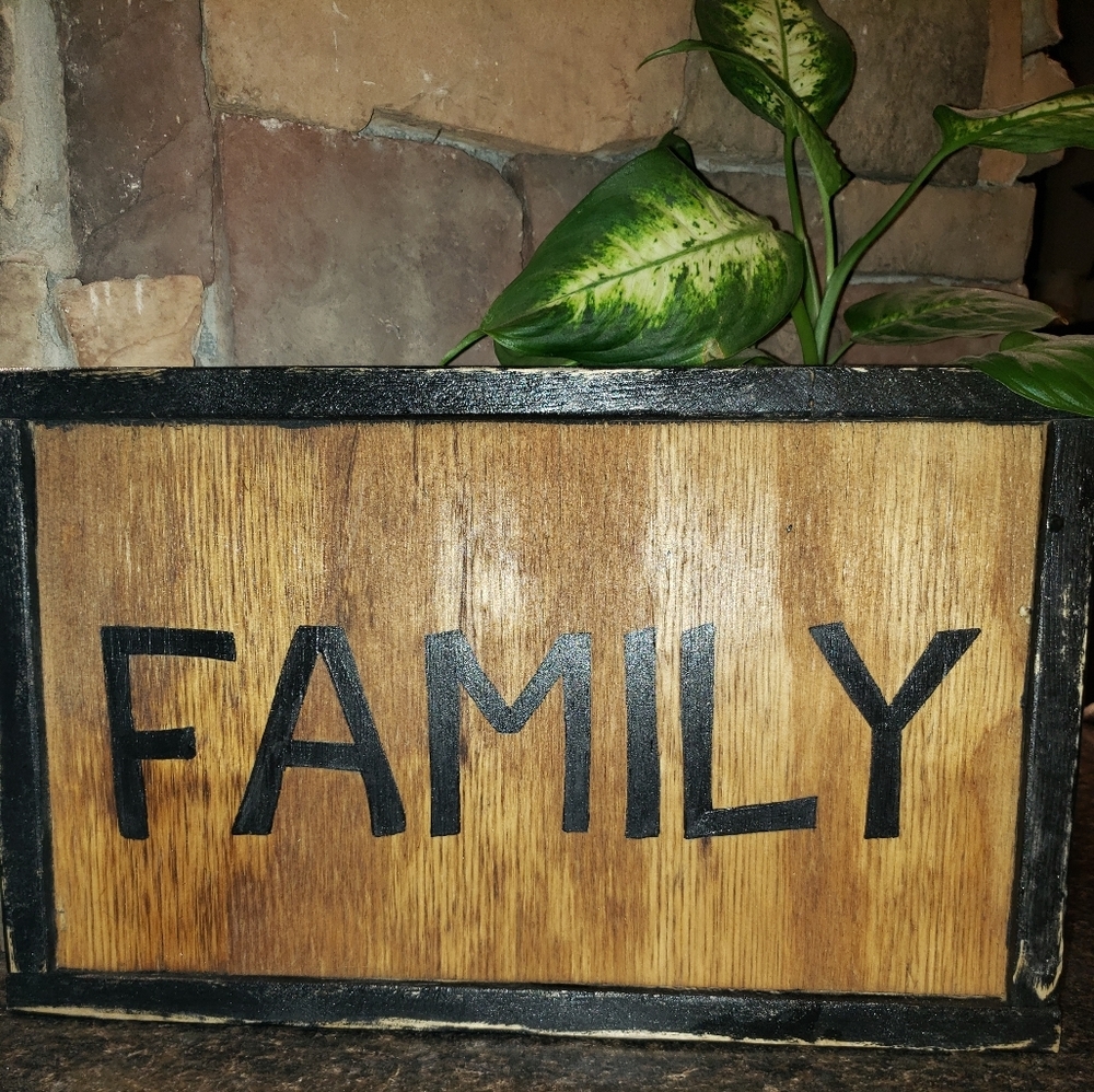 FAMILY wooden sign